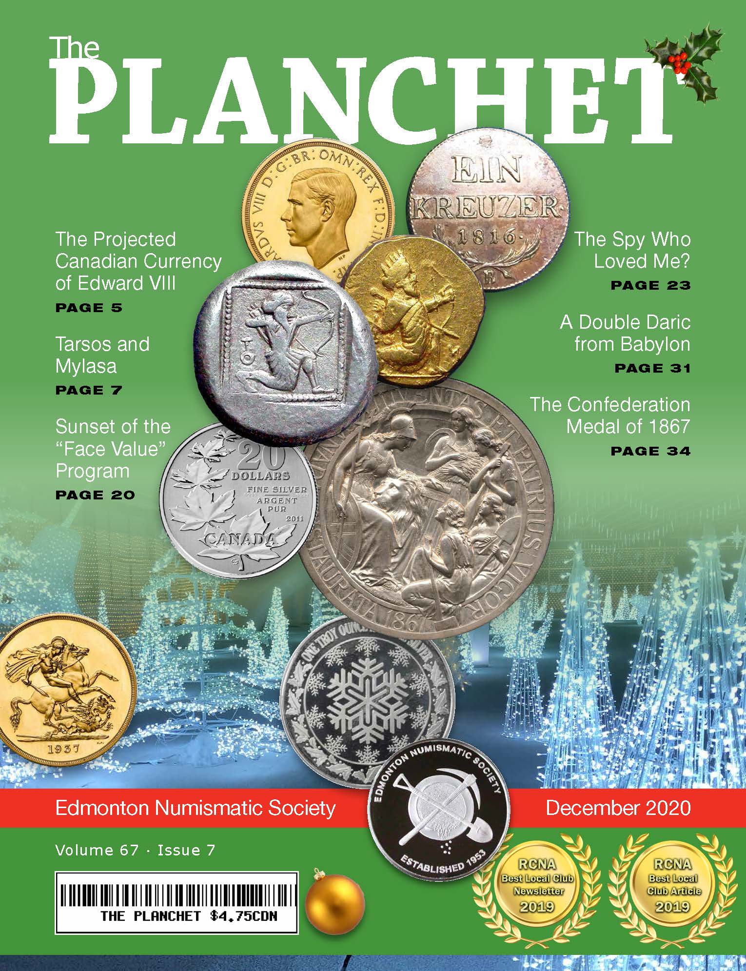 The Planchet Numismatic Magazine: December 2020