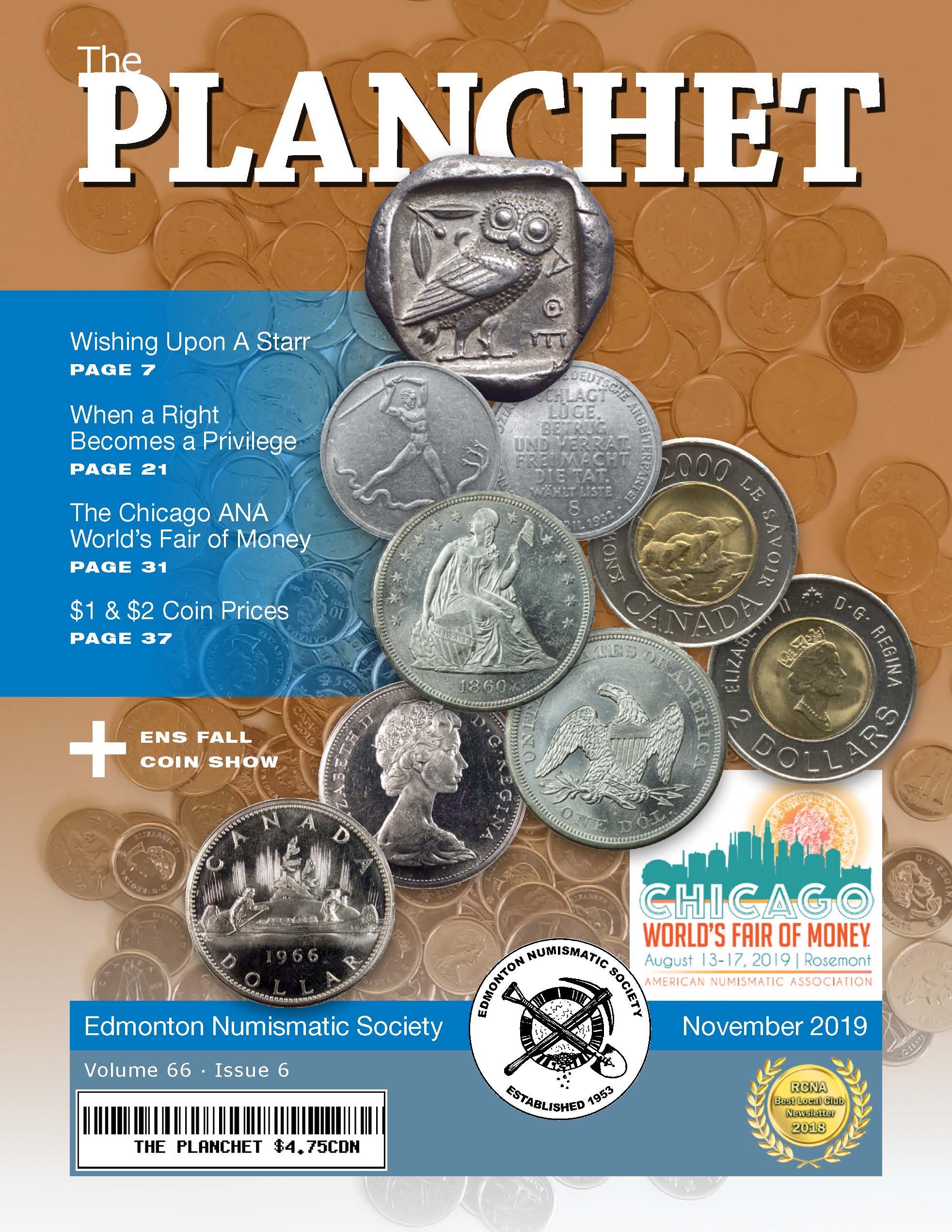 The Planchet Numismatic Magazine: November 2019