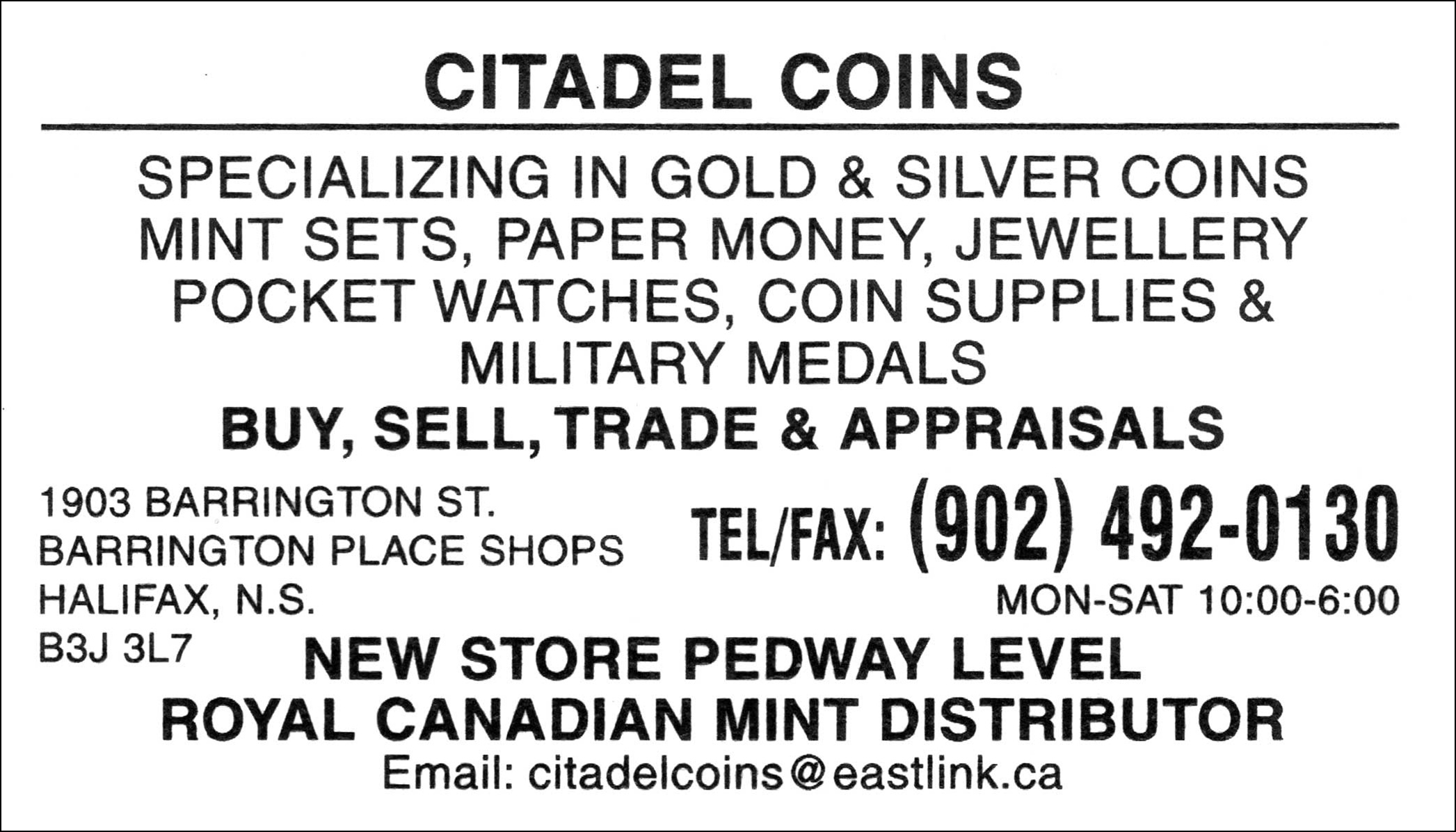 citadelcoins@eastlink.ca
